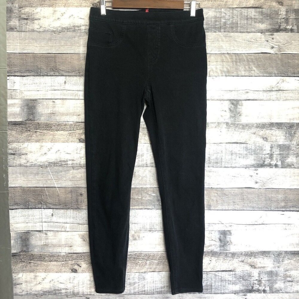 Spanx Pull On Jean-ish Ankle Leggings Jeans Women Size Medium Black